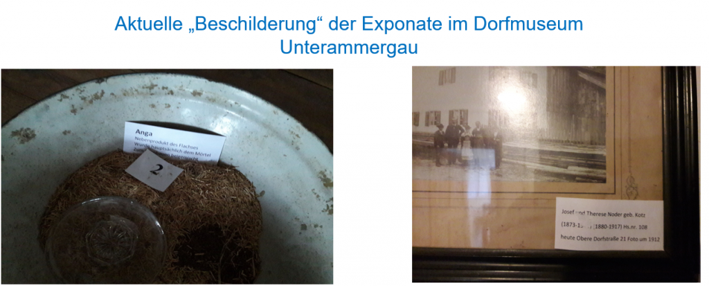 Neugestaltung der Beschilderung für das Dorf- und Wetzsteinmuseum in Unterammergau