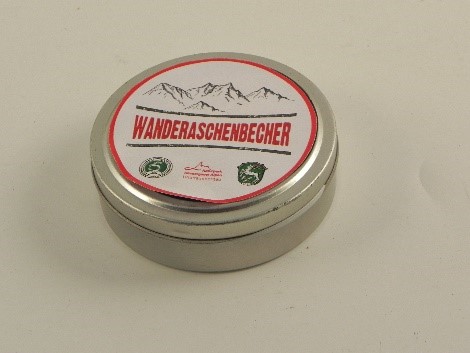 Wanderaschenbecher für Gäste und Einheimische der "Ammergauer Alpen"